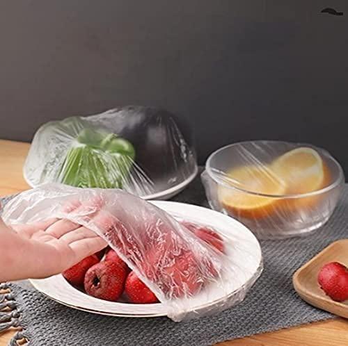 Reusable Elastic Food Storage Plastic Covers (Pack of 100) - Cartina.in